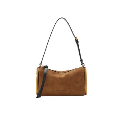 THE SCENE SMALL SHOULDER BAG IN SUEDE